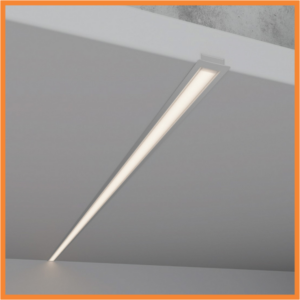 Perfil Embutir Alumínio 24x7mm